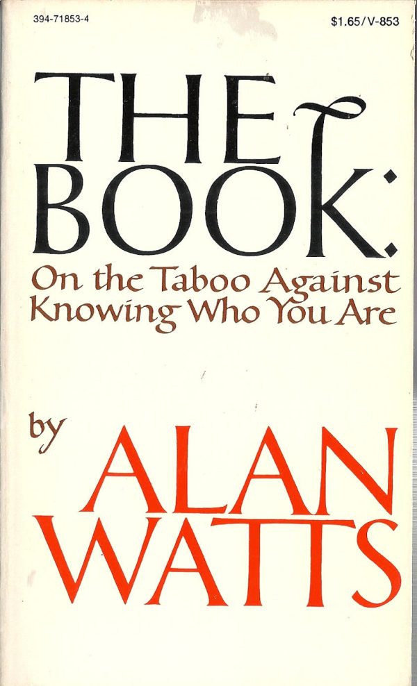 The Book: On the Taboo Against Knowing Who You Are Sale