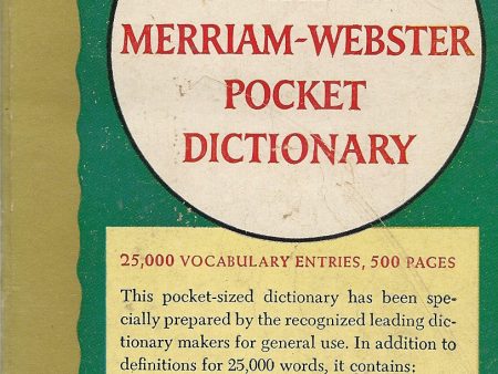 The Meriam-Webster Pocket Dictionary Fashion