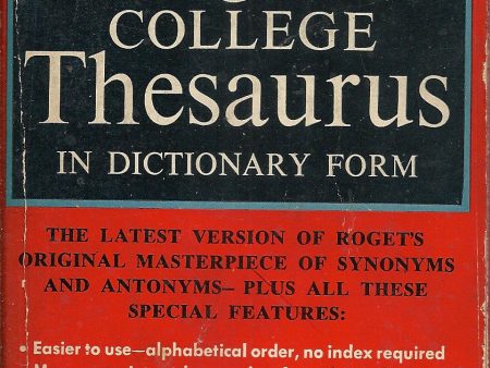 The New American Roget s College Thesaurus Online Hot Sale