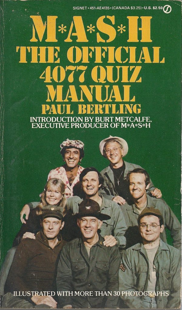 MASH The Official 4077 Trivia Manual For Sale