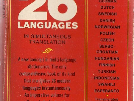 The Concise Dictionary of 26 Languages For Discount